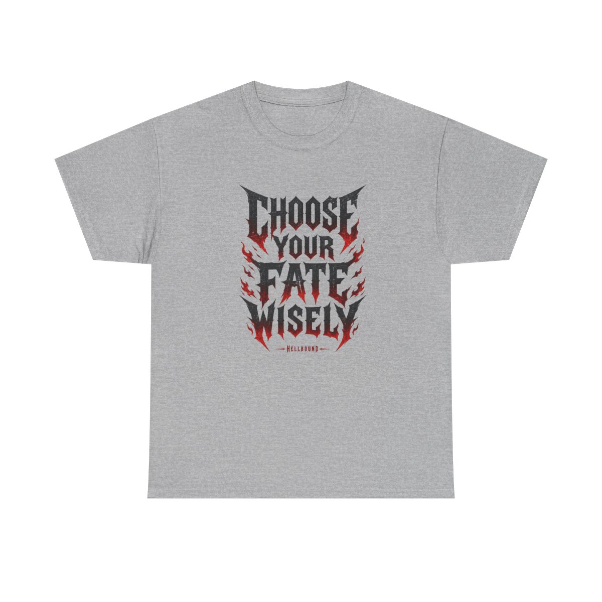 Hellbound "Choose Your Fate Wisely" Unisex Tee - alternate angle 2, merchandise